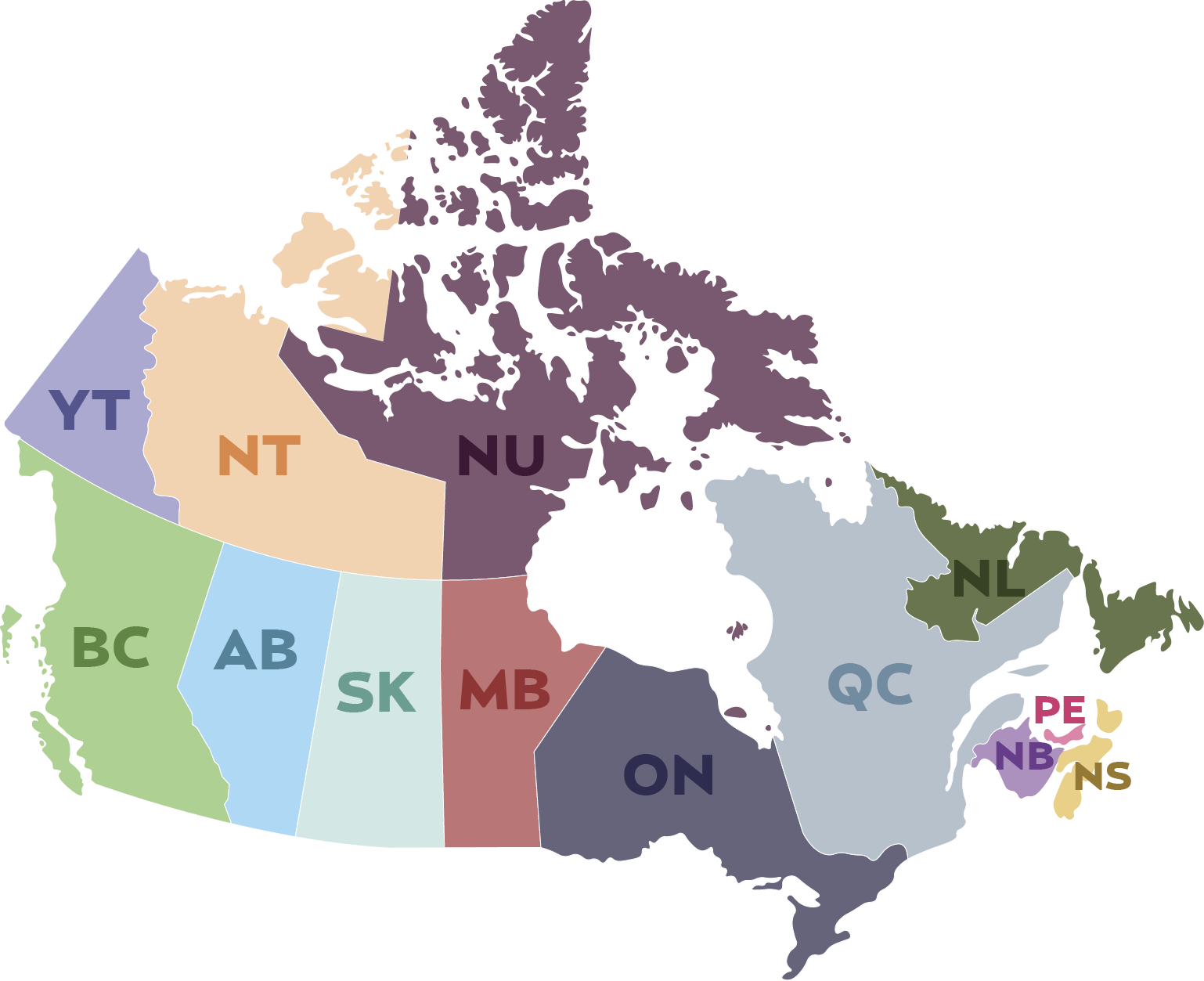 Cold Jet locations in Canada
